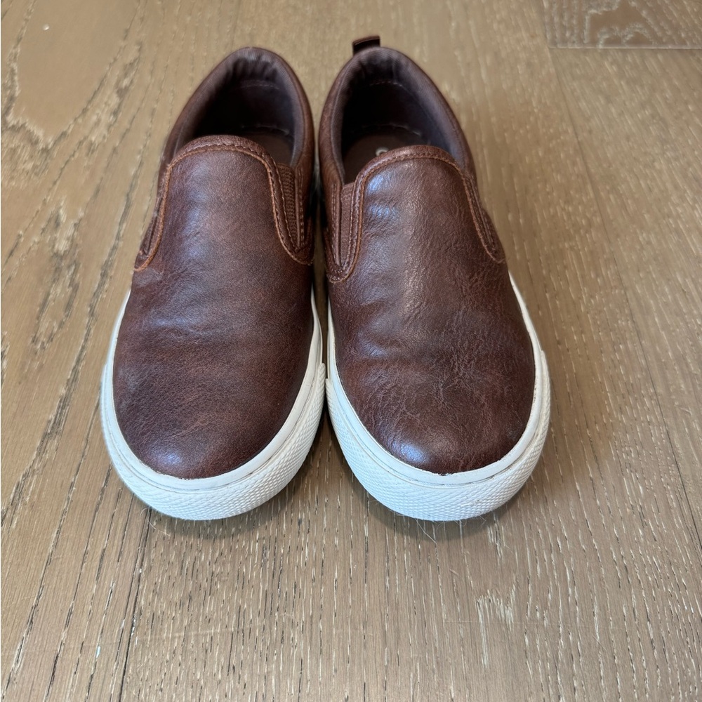 Old Navy Brown Kids Slip-On Sneakers